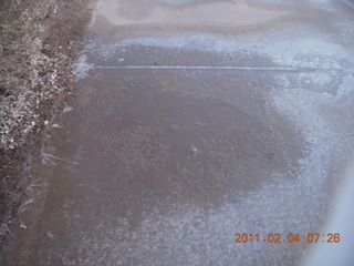 ice on the Greenbelt on my bike ride to work