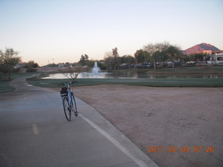 ice on the Greenbelt on my bike ride to work