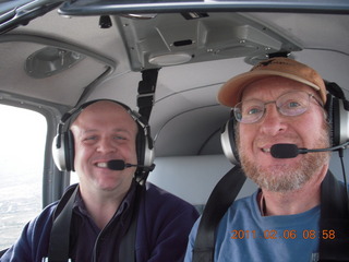 281 7g6. Antoine and Adam flying in N8377W