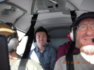 297 7g8. Sky Harbor fly-in - Norbert and Adam flying in N8377W