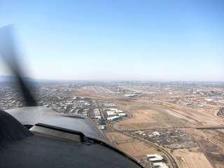 Sky Harbor fly-in - aerial - landing at PHX