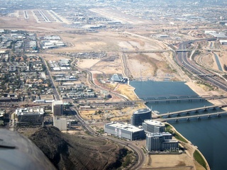 Sky Harbor fly-in - aerial - landing at PHX