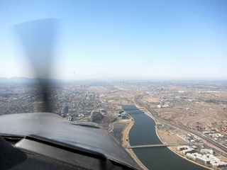 Sky Harbor fly-in - aerial - landing at PHX