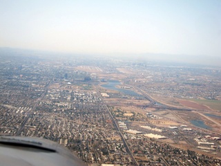 Sky Harbor fly-in - aerial - landing at PHX