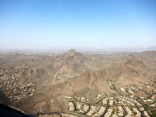 Sky Harbor fly-in - Sean, Norbert, and Casey flying in N8377W
