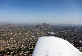 Sky Harbor fly-in - Casey and Adam flying in N8377W