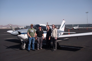 Sky Harbor fly-in - Sean, Adam, Sarah, Julianne, and N8377W