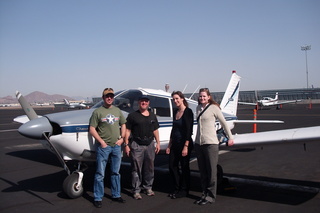 342 7g8. Sky Harbor fly-in - Sean, Adam, Sarah, Julianne, and N8377W