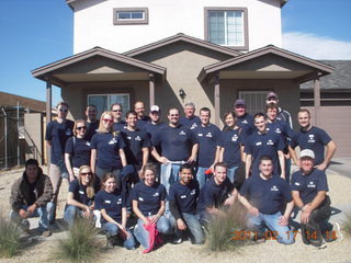 US Airways 'Do Crew' Habitat for Humanity volunteer work - group after