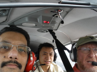 400 7gs. Deep, Dijiang, and Adam flying in N8377W