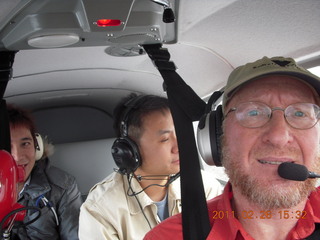 403 7gs. Shingo, Dijiang, and Adam flying in N8377W