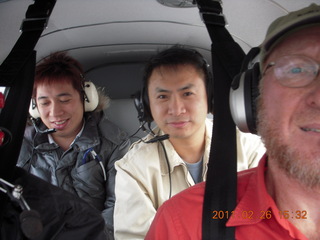 404 7gs. Shingo, Dijiang, and Adam flying in N8377W