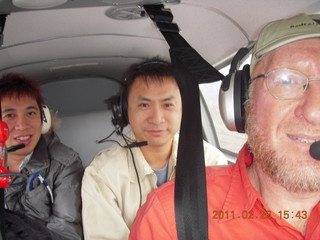 141 7gs. Shingo, Dijiang, and Adam flying in N8377W