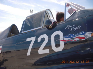 Mike in warbird at Gateway Airport (IWA) show