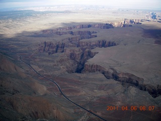 aerial - Little Colorado River canyon