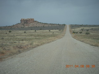 dirt road drive to Anticline Overlook - Rodeo seen from below - looks tough