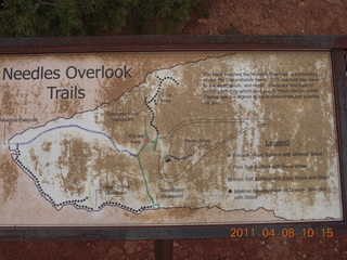 Needles Overlook sign