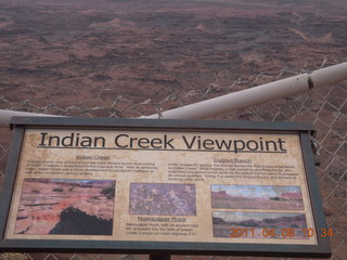 122 7j8. Needles Overlook sign