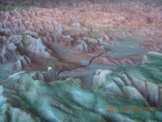 Canyonlands Needles - relief map in visitors center