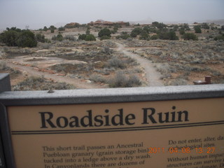 Canyonlands Needles - relief map in visitors center