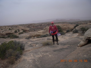 278 7j8. Canyonlands Needles Slickrock hike - Adam