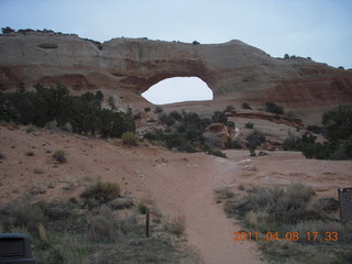 drive from Needles back to Moab - Wilson Arch