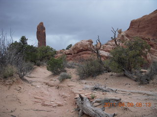 Arches Devil's Garden hike - Double-O Arch in the distance