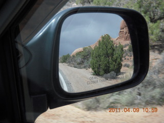 Arches National Park drive - bicyclists