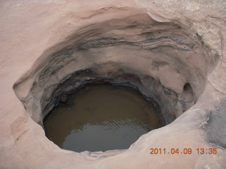 Dead Horse Point - Big Horn hike - pothole