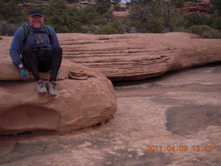 Dead Horse Point - Big Horn hike - pothole