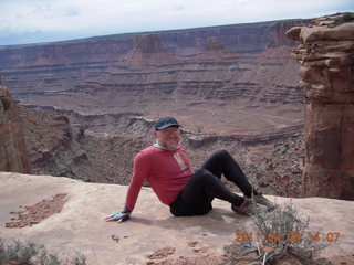 223 7j9. Dead Horse Point - Big Horn hike - Adam (tripod)