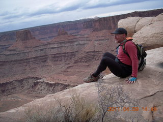 Dead Horse Point - Big Horn hike - Adam (tripod)