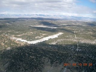 aerial - Cedar Mountain airstrip