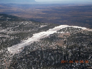 aerial - Cedar Mountain airstrip