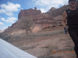 aerial - Mexican Mountain airstrip area - slot canyon