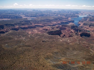 223 7ja. aerial - Kaiparowits Plateau to Page - Lake Powell