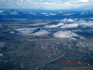 aerial - Page to Flagstaff - sunken volcanos