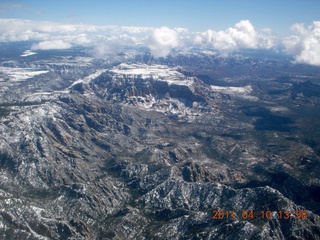 aerial - Sedona - snow