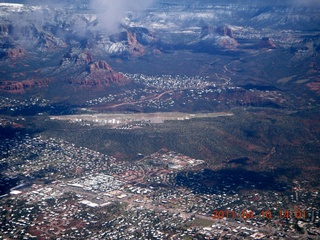 aerial - Sedona - snow