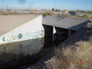 Chandler Airport (CHD) run along canal