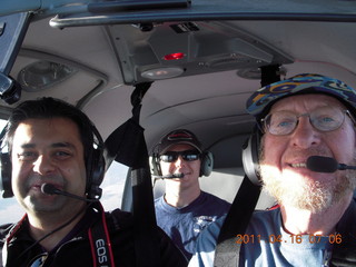 490 7jg. Ruhil, Dave, and Adam flying in N8377W