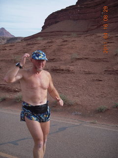 Marble Canyon run - Adam running