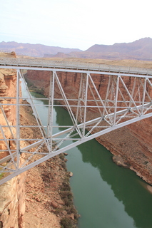 Marble Canyon - taking a group picture on Navajo Bridge