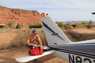 511 7jg. Ruhil's pictures - Marble Canyon - Adam after running and N8377W