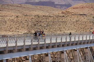 Marble Canyon - taking a group picture on Navajo Bridge