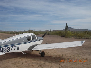 518 7jp. Vulture Mine airstrip and N8377W