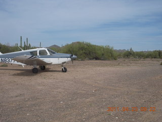 520 7jp. Vulture Mine airstrip and N8377W