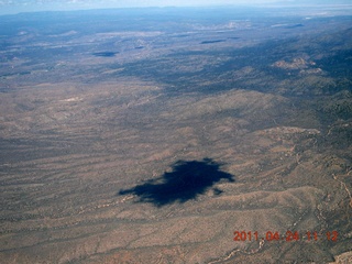 aerial - cloud shadow