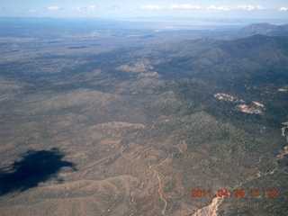 aerial - cloud shadow