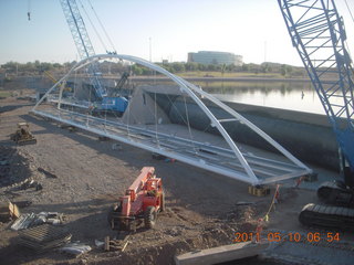 new Tempe Town Lake bridge construction